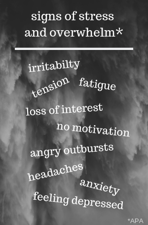 signs of stress and overwhelm cropped